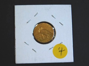 1912 $2.50 Gold Indian Coin XF