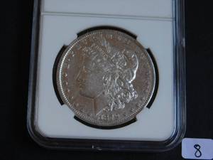 1879-S Morgan Silver Dollar in Holder
