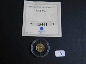 2000 0.5 Gram Gold Liberia $10 Coin with COA