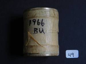Roll of twenty 40% Silver Kennedy Half Dollars marked BU when purchased