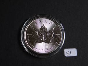 2017 Brilliant Uncirculated .9999 1 Oz. Silver Canada Maple Leaf