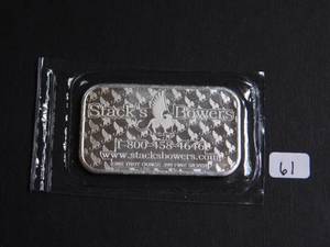 2022 Stacks & Bowers 1 Oz. Silver Bar
