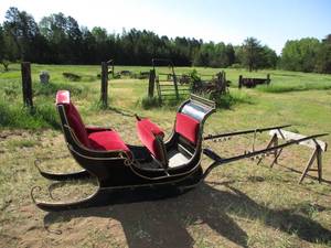 Beautiful Vintage Restored Horse Drawn Snow Sleigh with Sleigh Bells. Ready for WinterChristmas Sleigh Rides