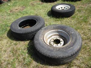 Lot of 2 Truck Tires. Uniroyal and Michelin.