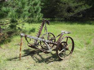Vintage Horse Drawn Hay Cutter