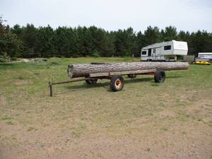 9 ft. 2 Axle Trailer. (Log sold separately in Lot # 40)