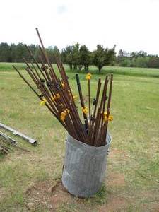 Lot of Electric Fence Posts
