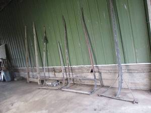 Lot of Miscellaneous Horse Drawn Wagon Shaft Parts