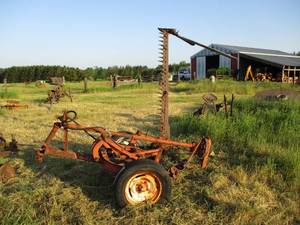 Vintage Red Line Hay Cutter