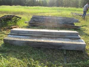Stack Of 6 ft long Beams
