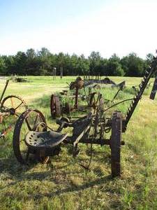 Vintage Horse Drawn Hay Cutter