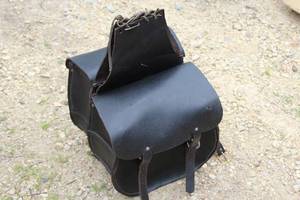 Lot of (2) Leather Saddlebags