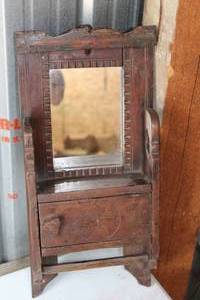 Vintage Wood Wall Mirror Dcor