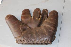Vintage Leather Baseball Glove