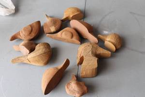 Lot of  Duck Decoy Head and Parts
