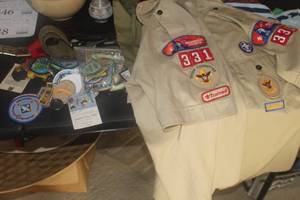 Vintage Boy Scout Shirt with Badges