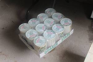 Lot of (1 Case) Vintage Quaker State 20W-50 Motor Oil 1-Quart Cans 12-count