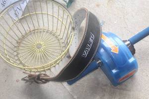 Lot of (3) Vintage Household - Lifting Belt, AB-Slide Exercise, Metal Wire Basket
