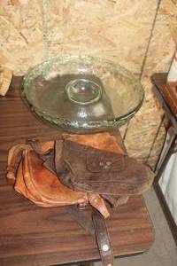 Lot of (3) Vintage Household - Glass Tray, (2) Womens Purses