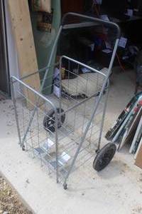Vintage Metal Rolling Basket