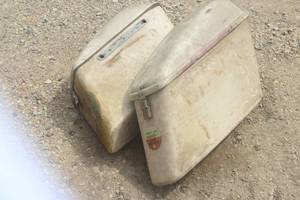 Lot of (2) Harley Davidson Plastic Saddlebags
