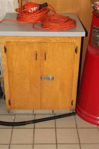lot 82 image: Wood Storage Cabinet 2-door