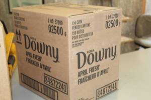 lot 94 image: Lot of (1 Case) Downey Ultra April Fresh Laundry Freshener Coin Vended Cartons 156-count