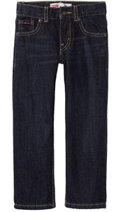 lot 66 image: Levis 505 Boys Straight Leg Adjustable Waist Jeans Size 8 24x25