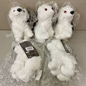 lot 52 image: Lot of 5 HBO Game of Thrones Direwolf Cub Ghost 9 Plush Toys.