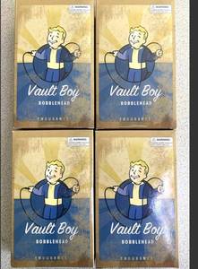 lot 51 image: Lot of 4 Gaming Heads Fallout 4 Vault Boy 111 Series 1 Endurance Bobble Head Figures