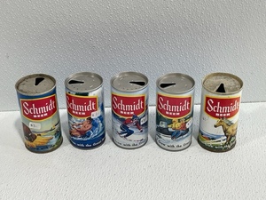 Vintage Schmidt Beer Cans
