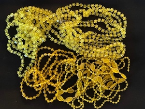 Assorted Yellow Bead Necklaces