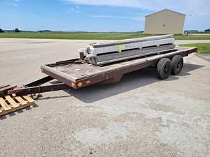lot 3 image: 20 Tandem Axle Flatbed Trailer - 20 x 78 - Contents NOT Included