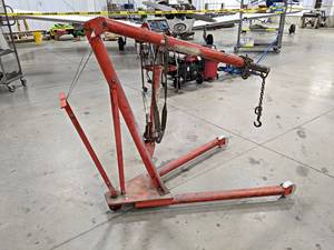 lot 35 image: Cherry Picker  Engine Hoist - NO SHIPPING