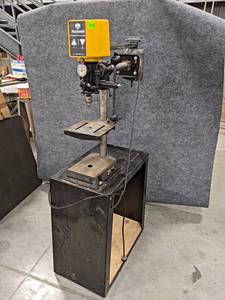 lot 42 image: Rockwell 32 Radial Drill Press w Stand - 12HP 115V - Stands about 65 Tall - NO SHIPPING