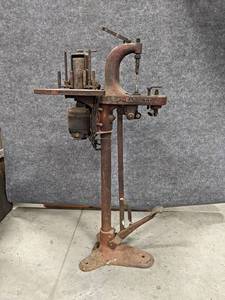 lot 43 image: BARRETT Brake Relining and Grinder - Stands about 51 Tall - Model B51 - NO SHIPPING