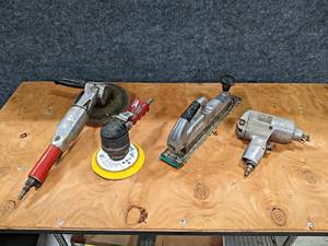 lot 55 image: Lot of (4) Pneumatic Buffers, Sander, Impact
