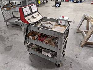lot 62 image: SNAP-ON Model MT552 Battery and Charging Circuit tester on Poly Rolling Cart - NO SHIPPING