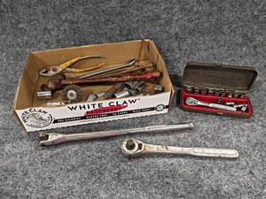 lot 69 image: Craftsman 12 Drive Socket Wrench, NAPA 12 Breaker Bar, Assorted Sockets and More
