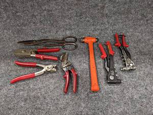 lot 85 image: MARSON Rivet Guns, Tin Snips and More