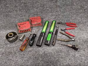 lot 99 image: Lot of Tools - MAC Pliers, SNAP-ON Drill Bits and More
