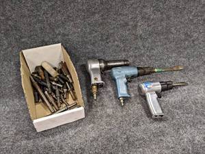lot 107 image: Lot of Pneumatic Air Hammers and Lots of Bits