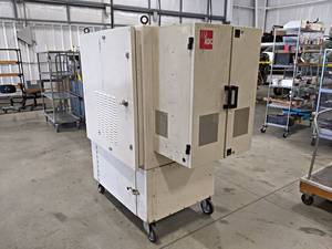lot 144 image: Rolling Tool Cabinet  Storage Cabinet - Made from a large Electrical Cabinet - Overall about 58 x 32 x 68 Tall - NO SHIPPING