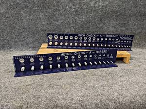 lot 179 image: Check - A - Thread Metric and Standard Bolt Thread Checkers - Up to 34 and 16mm