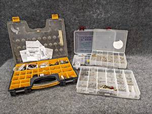 lot 184 image: Lot of (4) Parts Caddies w Contents - NO SHIPPING