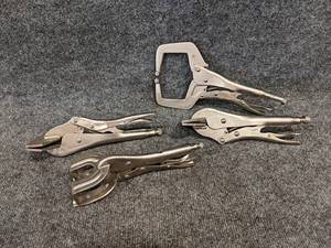 lot 200 image: Lot of (4) Vise Welding Clamps