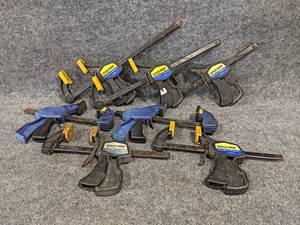 lot 201 image: Lot of (6) IRWIN Quick-Grip Clamps - Includes (2) 12 and (4) 6