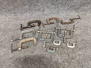 lot 202 image: Lot of (10) Assorted C-Clamps