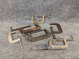 lot 205 image: Lot of (6) C-Clamps - Up to 6