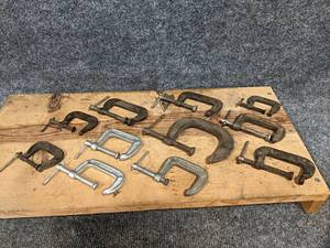 lot 207 image: Lot of (11) Small C-Clamps